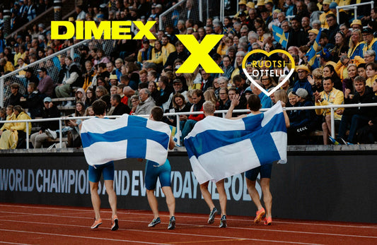 Kannustetaan Suomi voittoon - Dimex maaottelun kumppanina 30.-31.8.