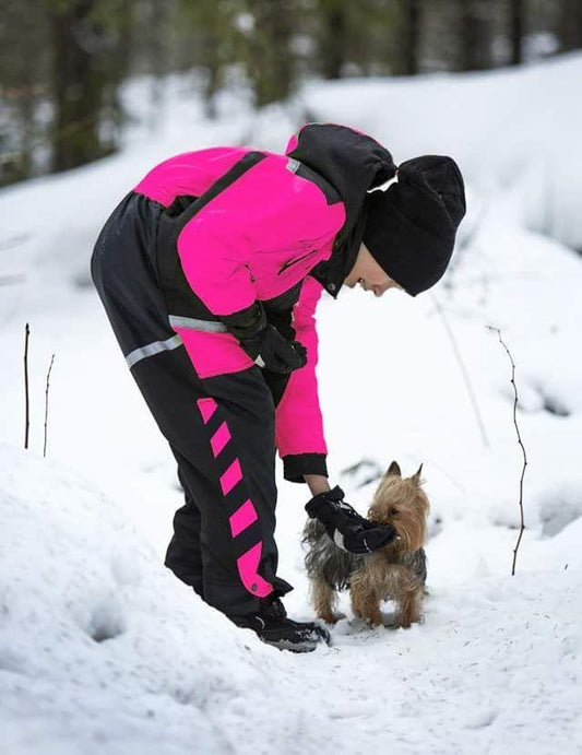 Lasten pinkki talvihaalari