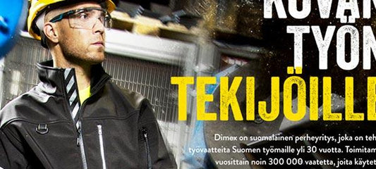 Dimex- tablettimainos Kauppalehdessä