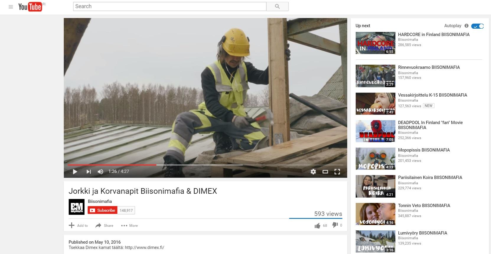 Nyt se on täällä: Biisonimafiaa, Raksamiehiä ja Dimexejä